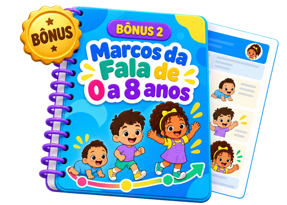 Capa do bônus 2: Marcos da Fala de 0 a 8 anos